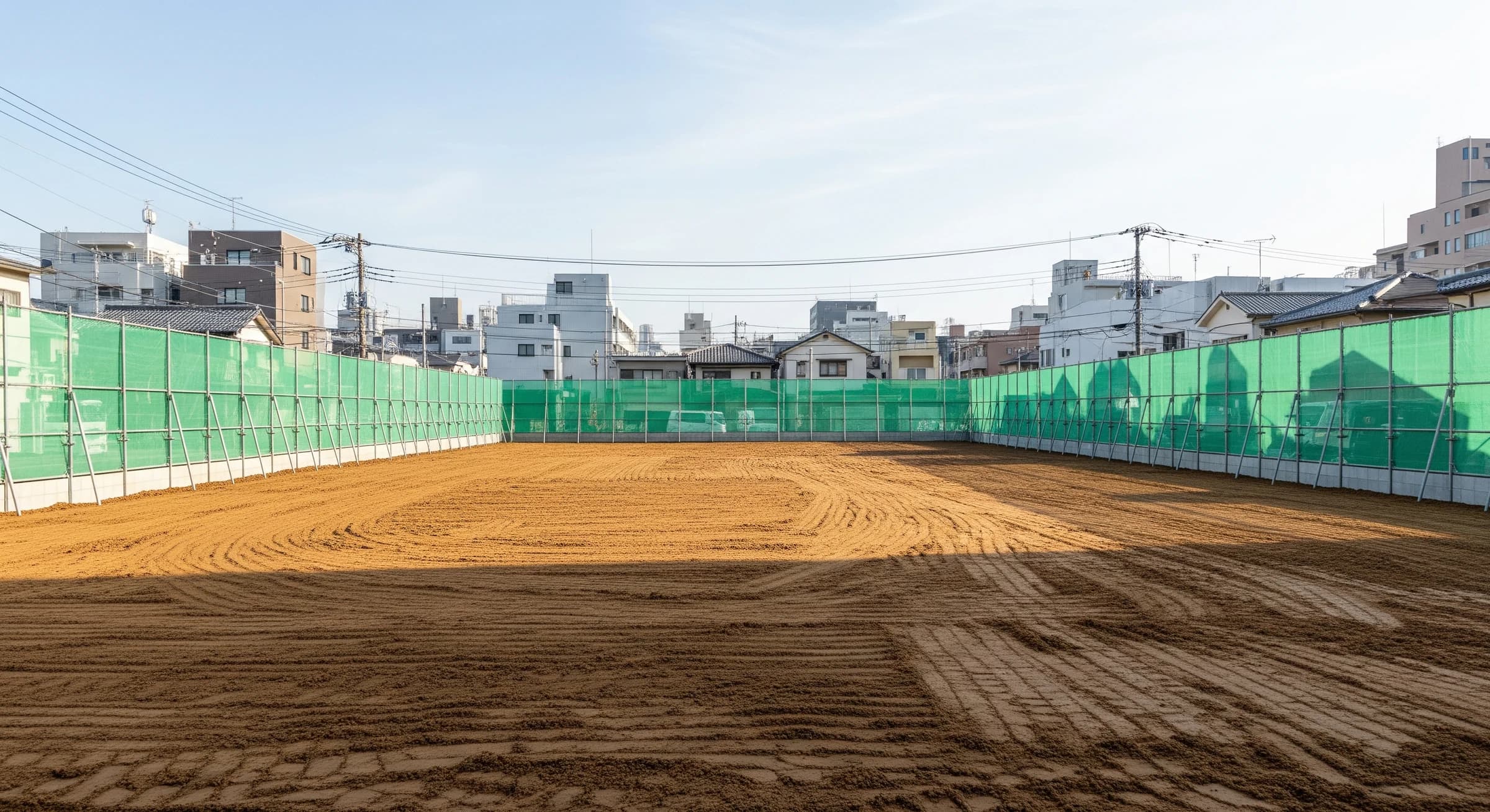 解体後に整地された土地